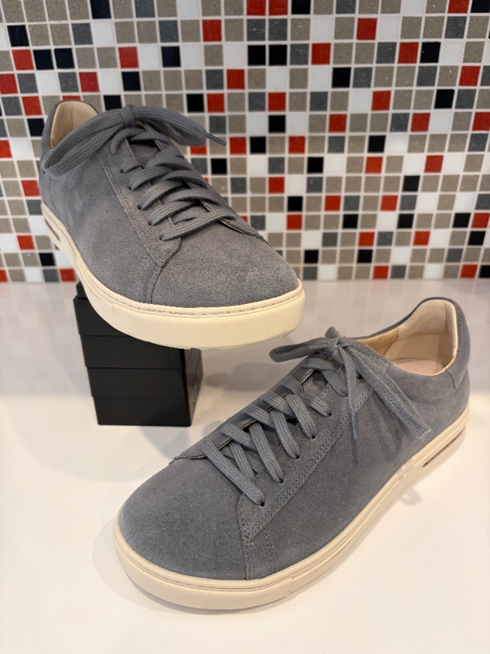 Birkenstock Bend Low Suede Leather Basalt Gray - 40R EU (9 - 9.5 US) - NWOB